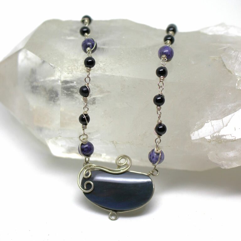 Girocollo Diadema con Ossidiana arcobaleno