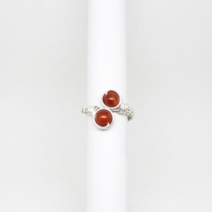 Anello Twins - Corniola