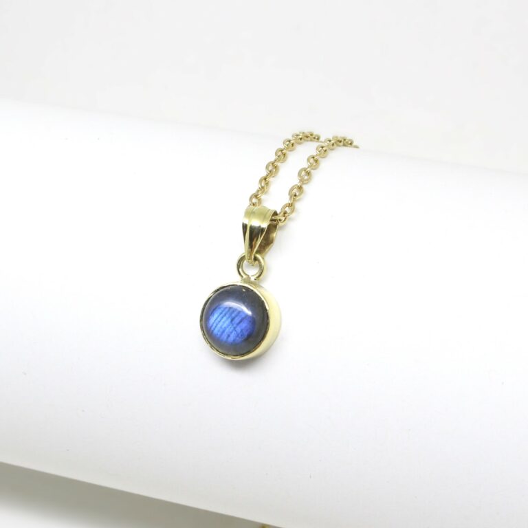 ciondolo con labradorite in ottone
