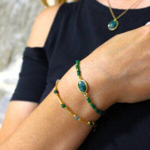 Set bracciali radice di Smeraldo