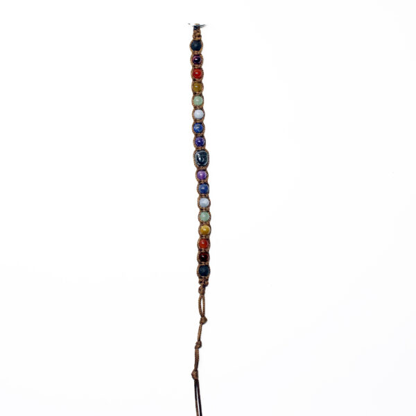 Bracciale Buddhabrà 7 chakra in argento - immagine 3