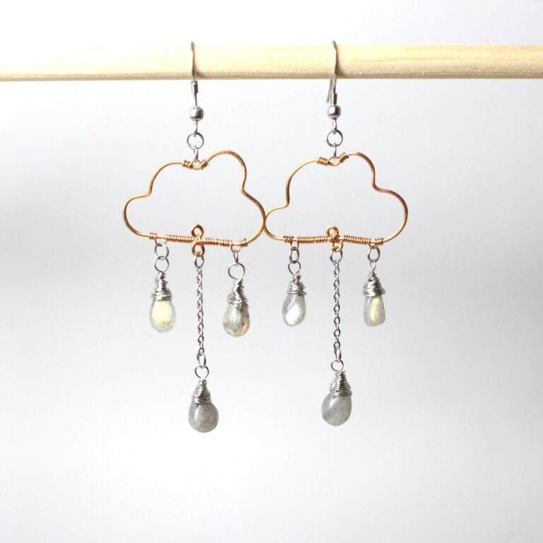 Orecchini sartoriali nube