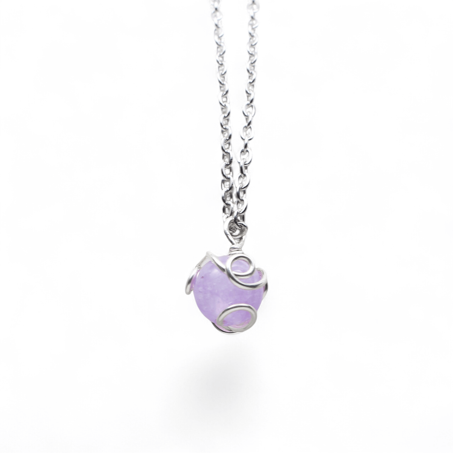 Ciondolo Boccino in Ametista lavanda