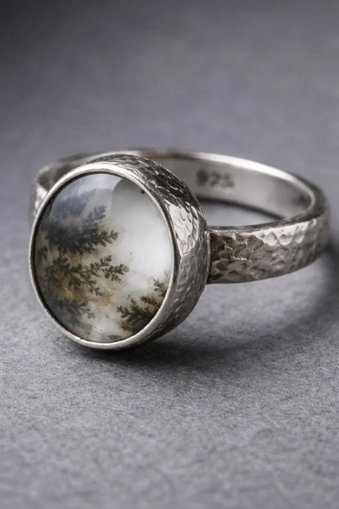 Anello su misura in wire wrapping