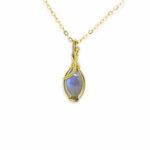 ciondolo sartoriale Ellis con Labradorite in ottone