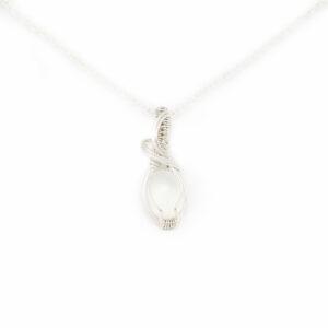 Ciondolo Sartoriale Selene con Pietra di Luna in argento