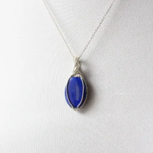 Gioiello Sartoriale: ciondolo Agapanthus con Lapislazzuli in argento